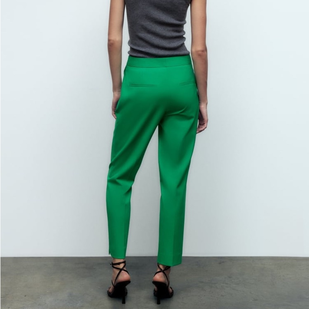 Zara Set - Green Blazer & Ankle Pants - Picture 12 of 17